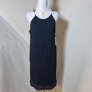 Elegant Blue Sleeveless Dress